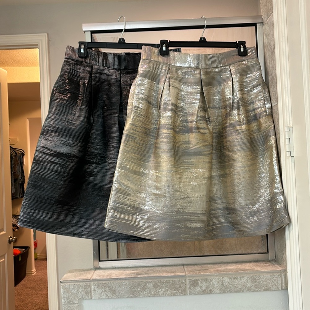 2 pleated party skirts